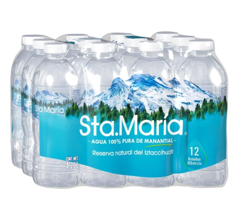 12 BOTELLAS DE AGUA CON ETIQUETA PERSONALIZADA 355ML C/U